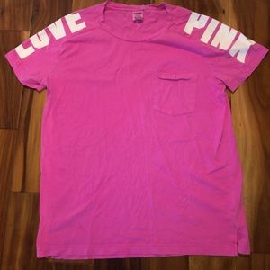 Pink short sleeve shirt